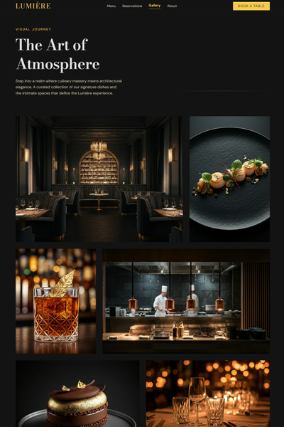 Website Restoran Fine Dining